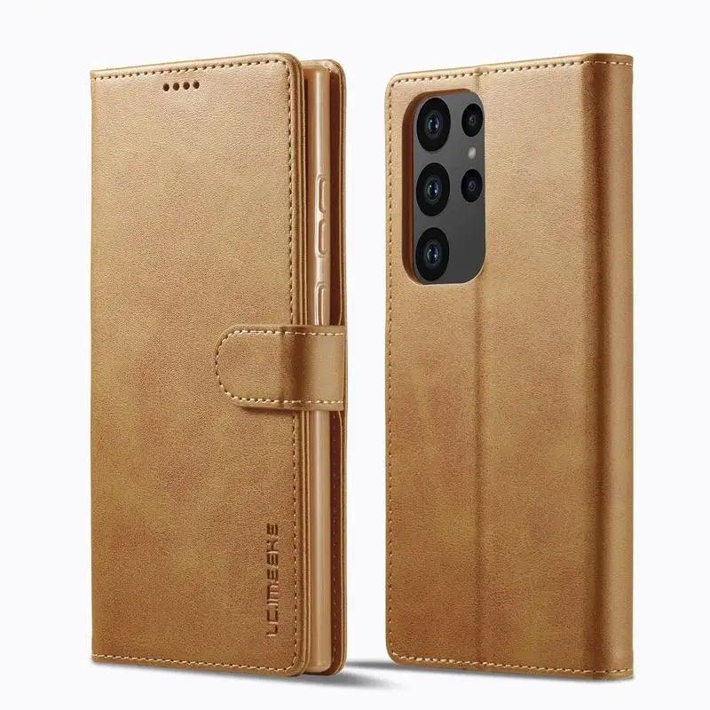 Samsung Galaxy S24 Plus Wallet Case - Premium Vegan Leather Phone Cover with Card Slots for Credit Cards & ID - Perfect for Daily Use, Travel, and Business