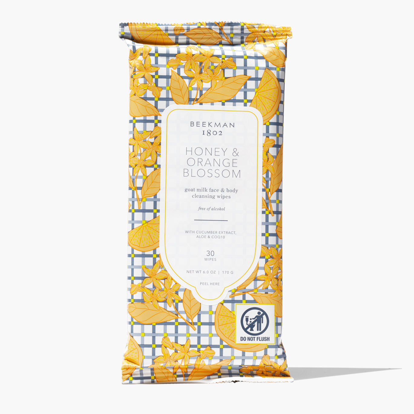 Honey & Orange Blossom Facial Cleansing Wipes - Gentle Makeup Remover & Skin Refresher for Daily Skincare Routine