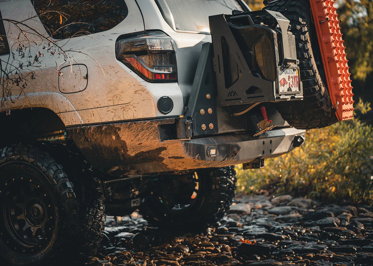 2010-2024 Toyota 4Runner Backwoods Adventure Mods Hi-Lite High Clearance Dual Swing Out Rear Bumper - Off-Road Bumper for Overlanding, Rock Crawling & Trail Adventures