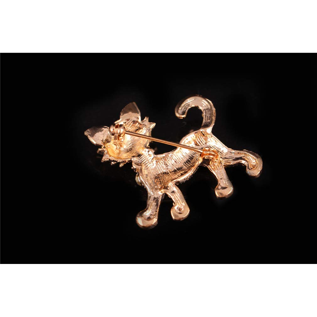 YAZILIND Funny Cat Brooch Pin - Cute Kitty Animal Jewelry for Women, Fashion Clothes Accessories, Perfect Gift for Parties & Special Occasions | Great for Dresses, Jackets, Bags & Hat Decorations