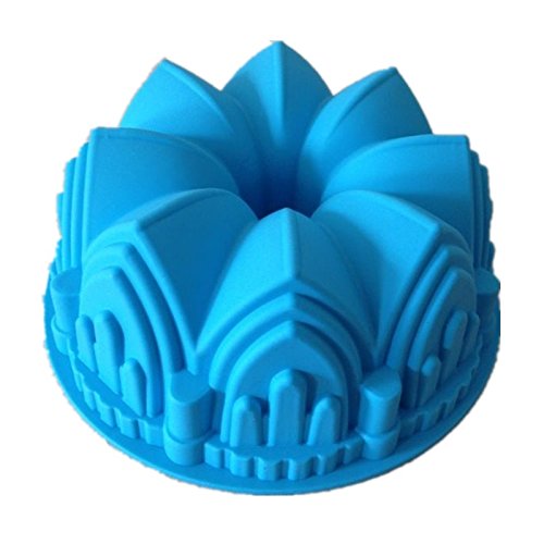 Allforhome Big Crown Silicone Cake Baking Molds - 6 Inch Round Cake Pan Set for Birthday, Wedding & Party Desserts - Non-Stick Bakeware for DIY Cakes, Cupcakes & Pastries - Perfect for Home Baking and Professional Use