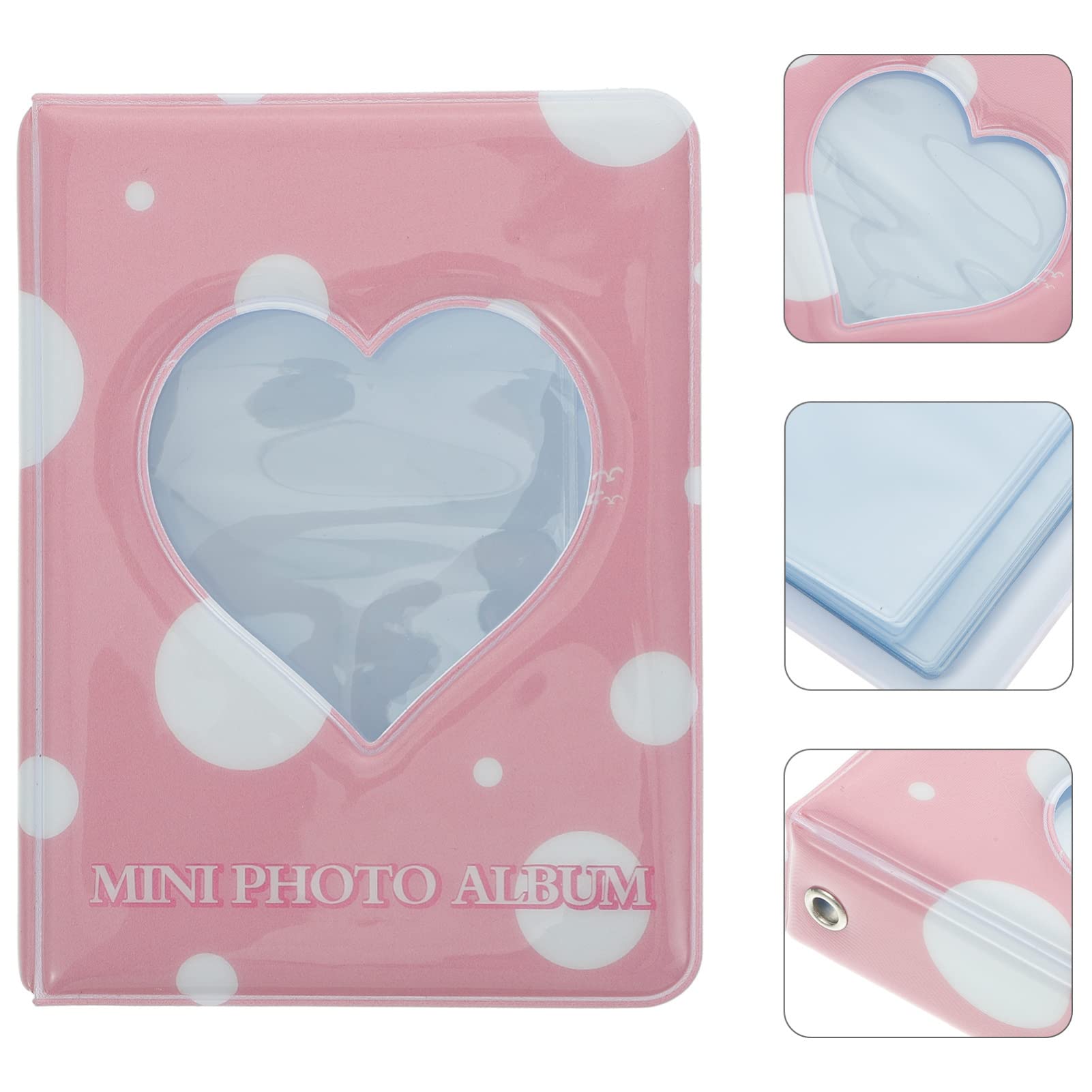 Housoutil 3-Piece PVC Photo Album Set - Portable Mini Picture Binder for Photocards, Business Cards & Stamps | Memory Keeper, Guestbook & Child's First Album | Perfect for Scrapbooking, Collectibles & Party Favors