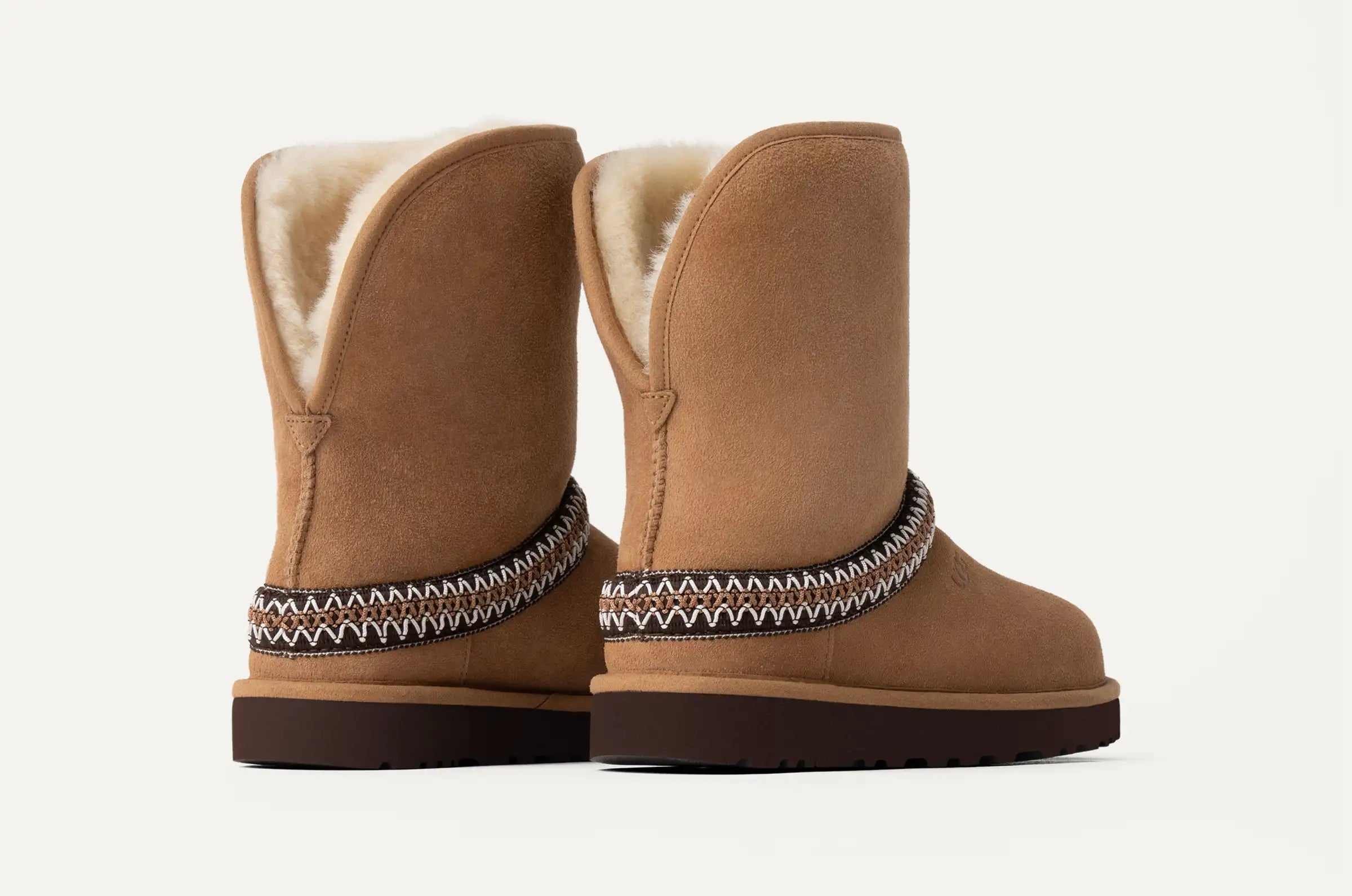 UGG Classic Short Boots for Women - Cozy Winter Boots with Crescent Design | Perfect for Snow, Casual Wear & Outdoor Activities