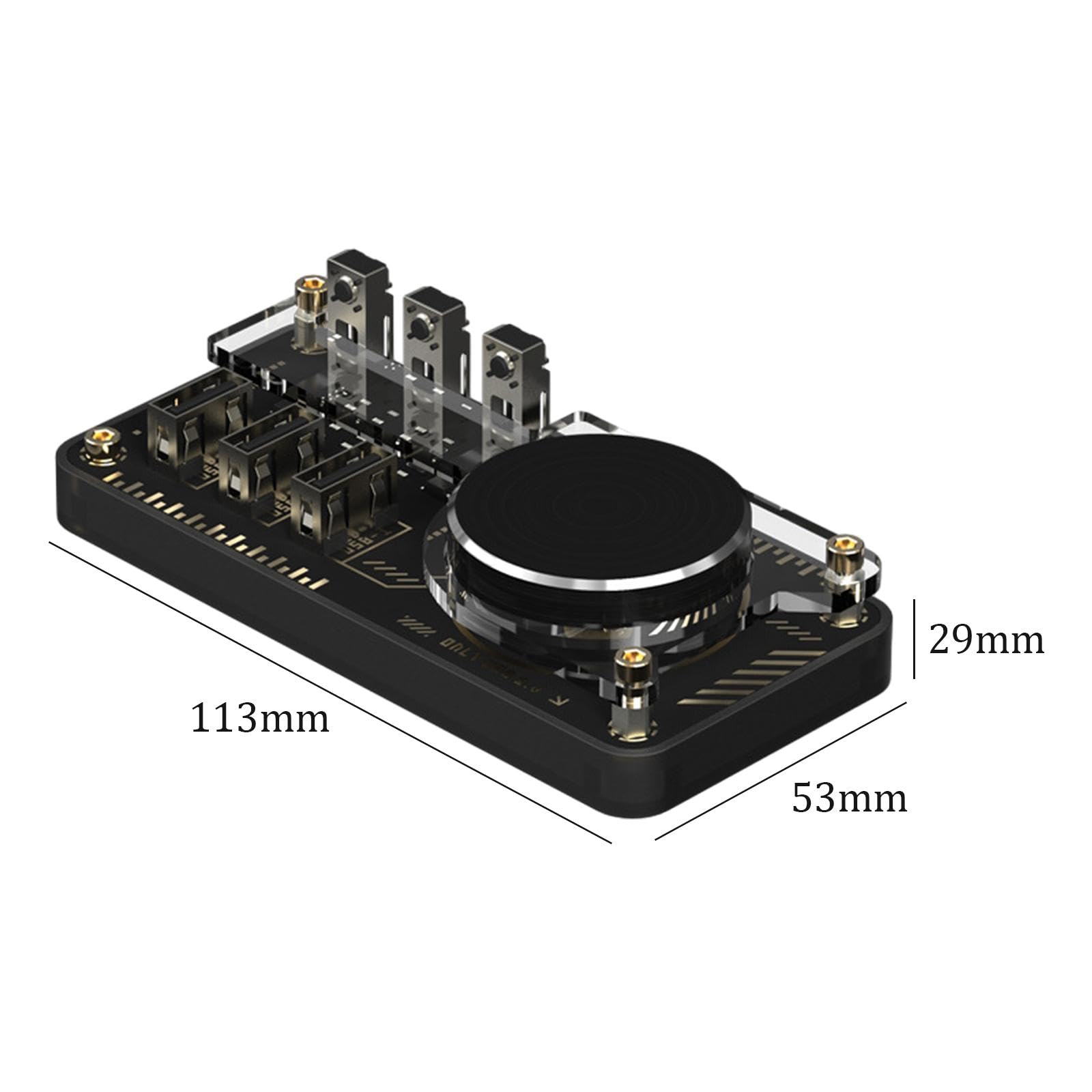 Dickly Laptop Docking Station - Multifunctional USB-C Hub with Customizable Keyboard | 6-in-1 Expansion Ports for MacBook, PC, Desktop | Perfect for Home Office, Gaming & Workstation Setup