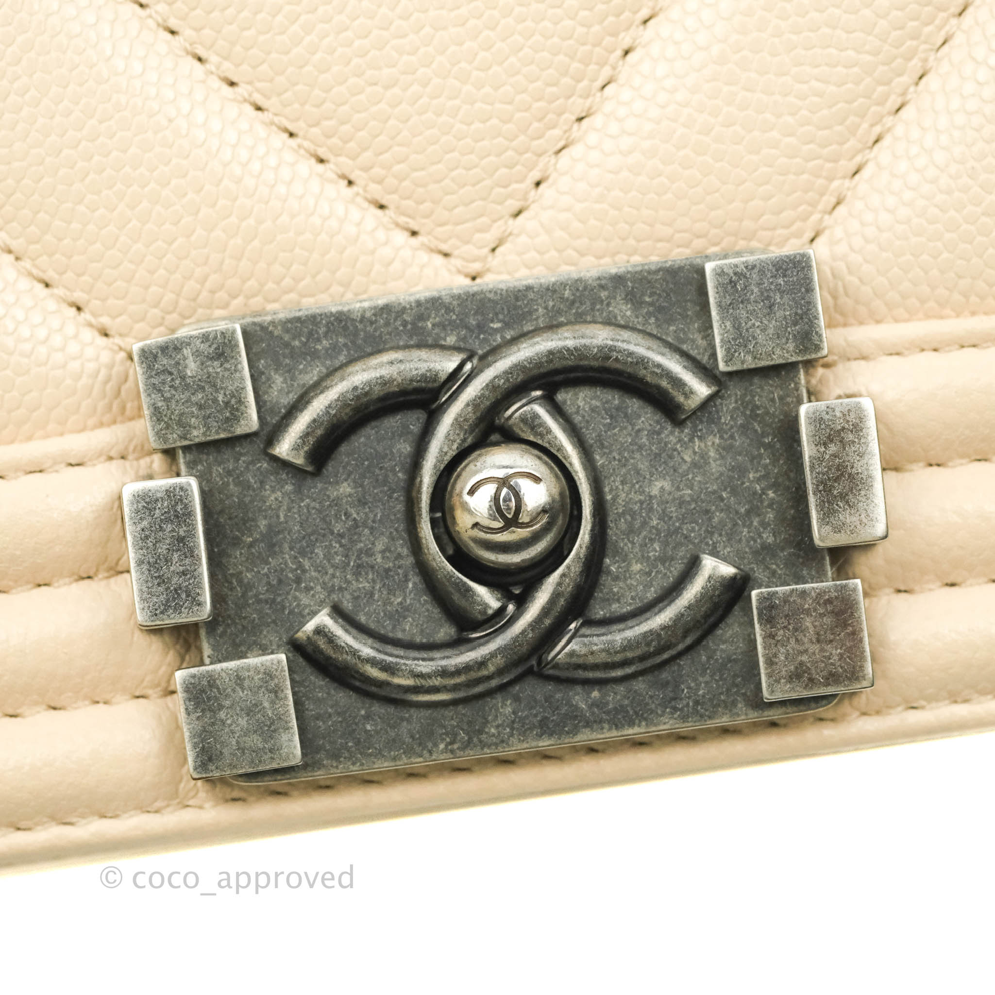 Chanel Chevron Medium Boy Bag in Light Pink Beige Caviar Leather with Ruthenium Hardware - Luxury Crossbody Bag for Women, Perfect for Date Night & Special Occasions