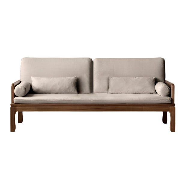 85x200x86 cm / Rich Dark Walnut Color / black walnut mat smoke chestnut brown sofa