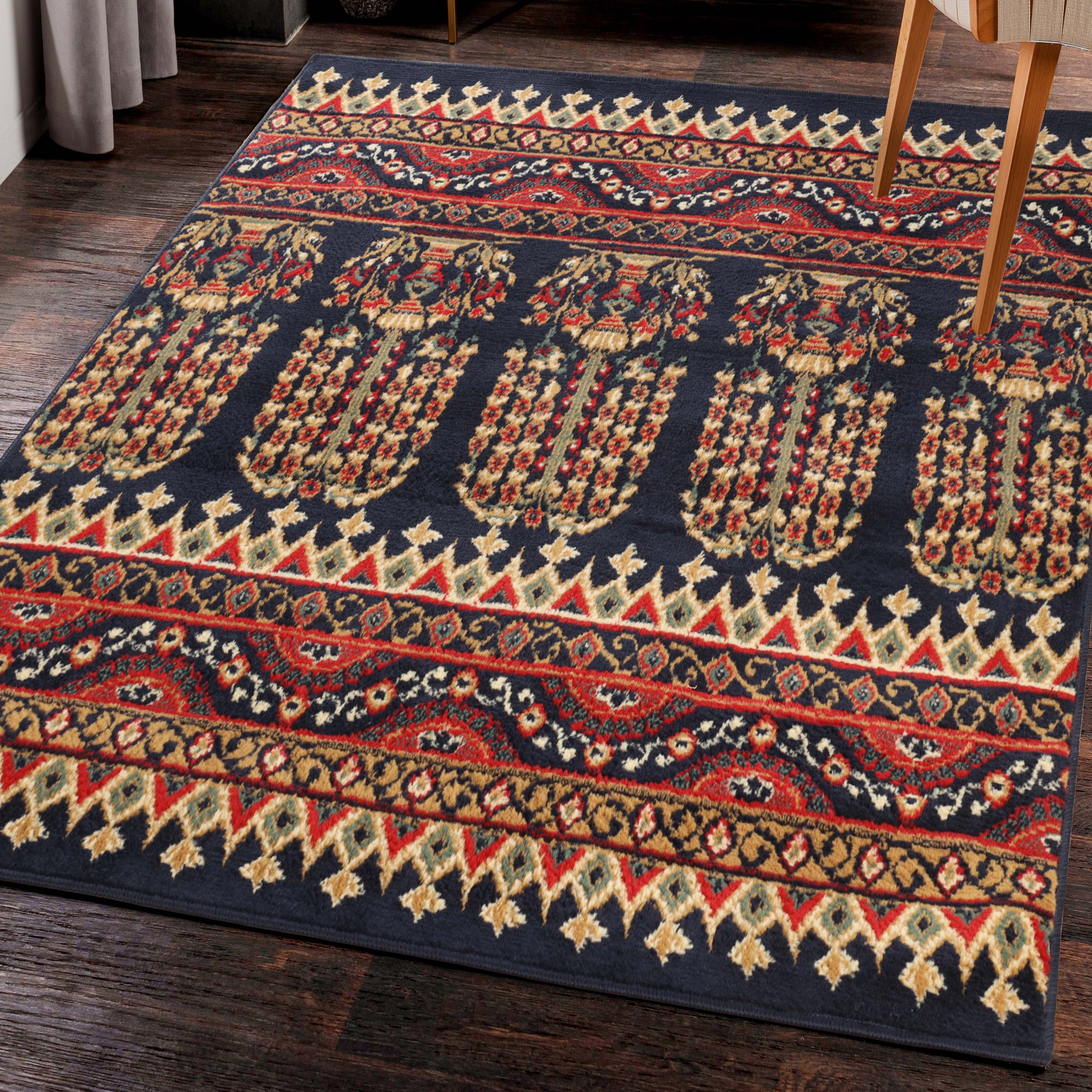Adorable Abstract Floral Indoor Area Rug - Soft Non-Slip Living Room Carpet for Bedroom, Nursery & Home Decor | Boho Chic Design