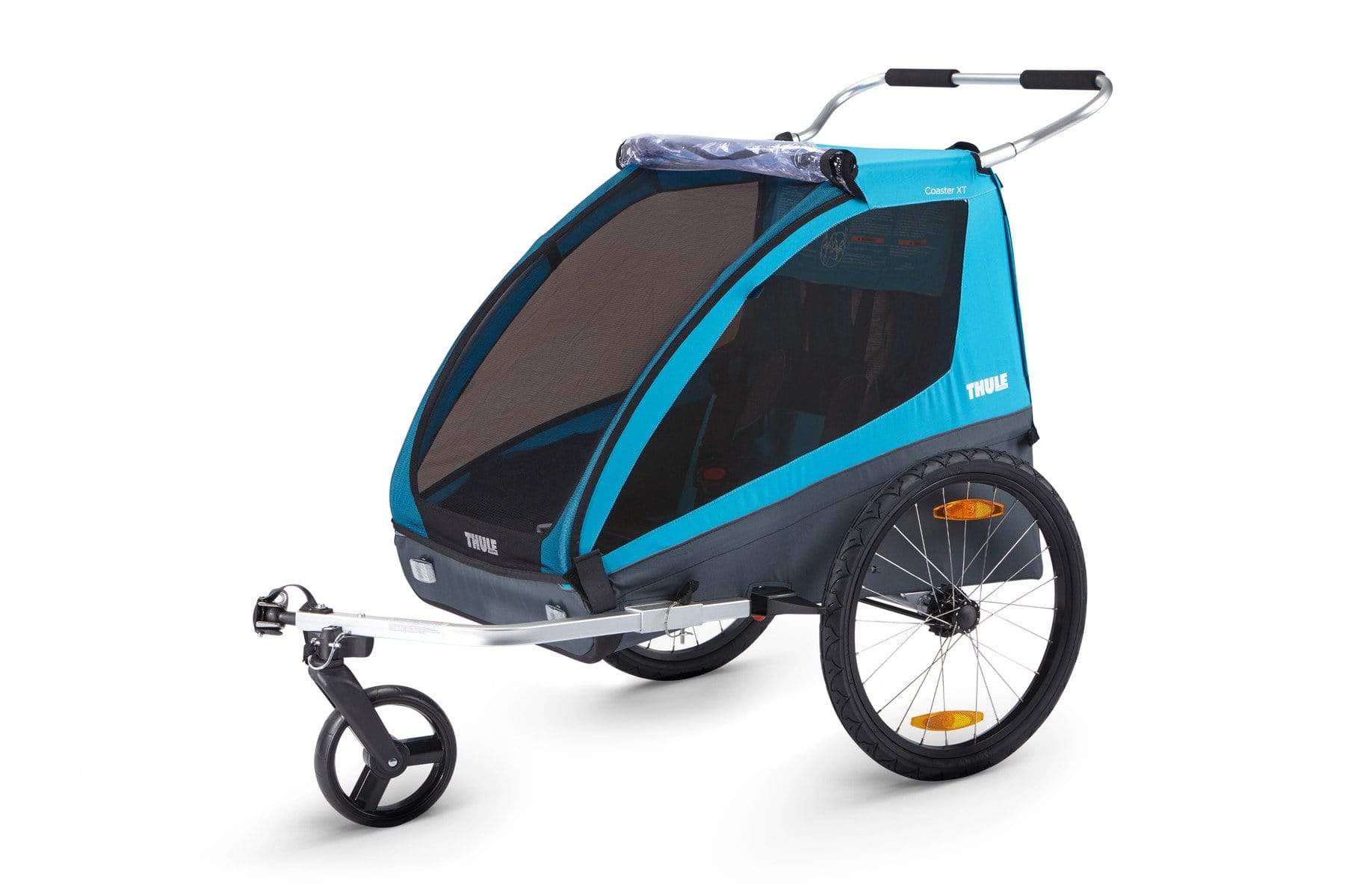 Thule Coaster XT Premium Bike Trailer for Kids - Convertible Stroller & Cargo Carrier - All-Terrain Wheels for Outdoor Adventures - Perfect for Cycling, Jogging, and Family Outings