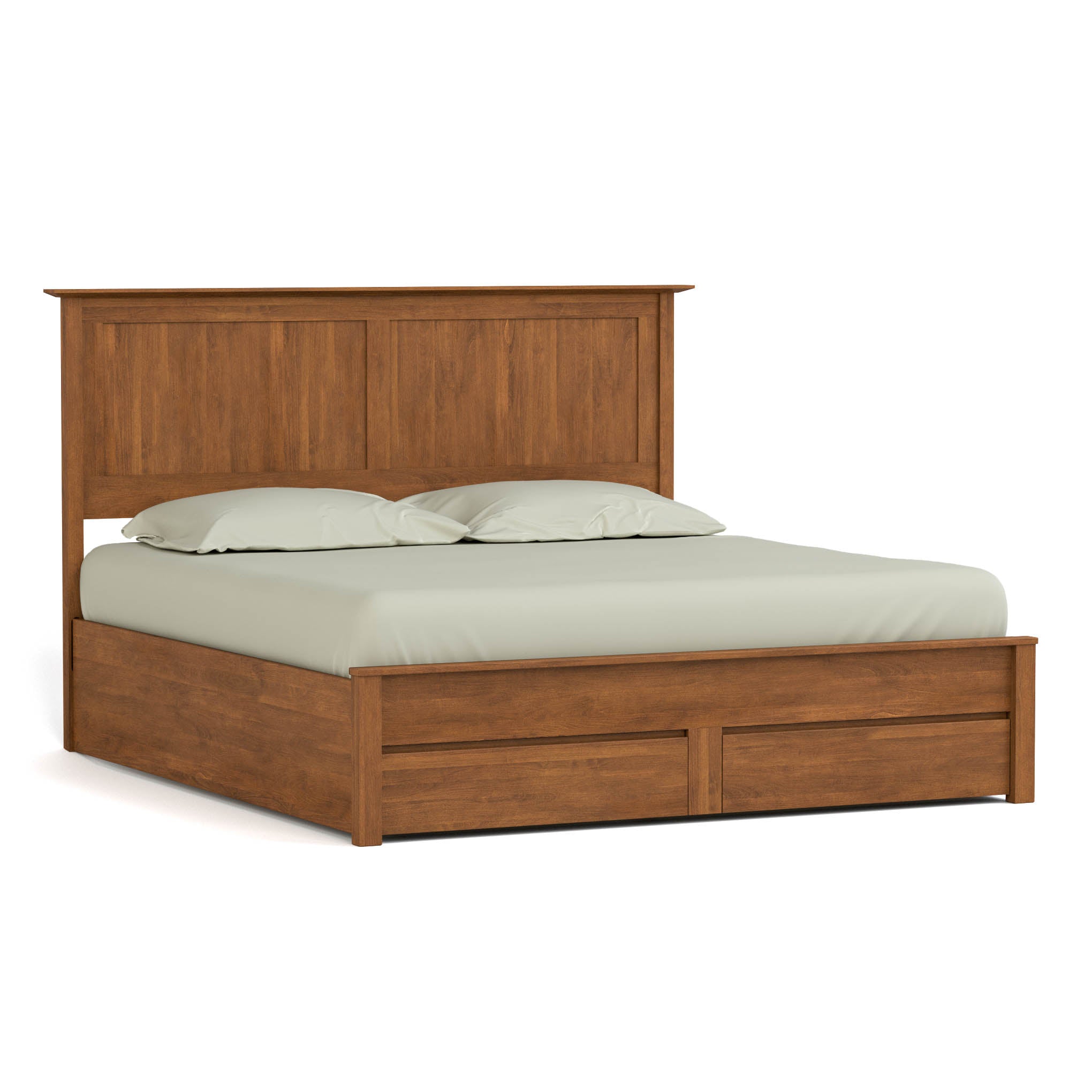 Gable Road Storage Bed - Queen Size Platform Bed with Underbed Storage Drawers for Small Spaces | Perfect for Apartments, Dorms & Guest Rooms