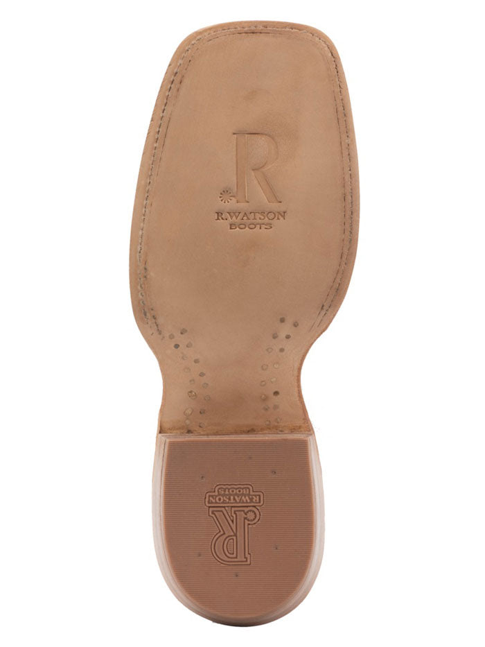 R.Watson RW7914 Men's Grey Suede Back Cut Python Western Boots - Perfect for Rodeo, Country Dancing & Cowboy Fashion
