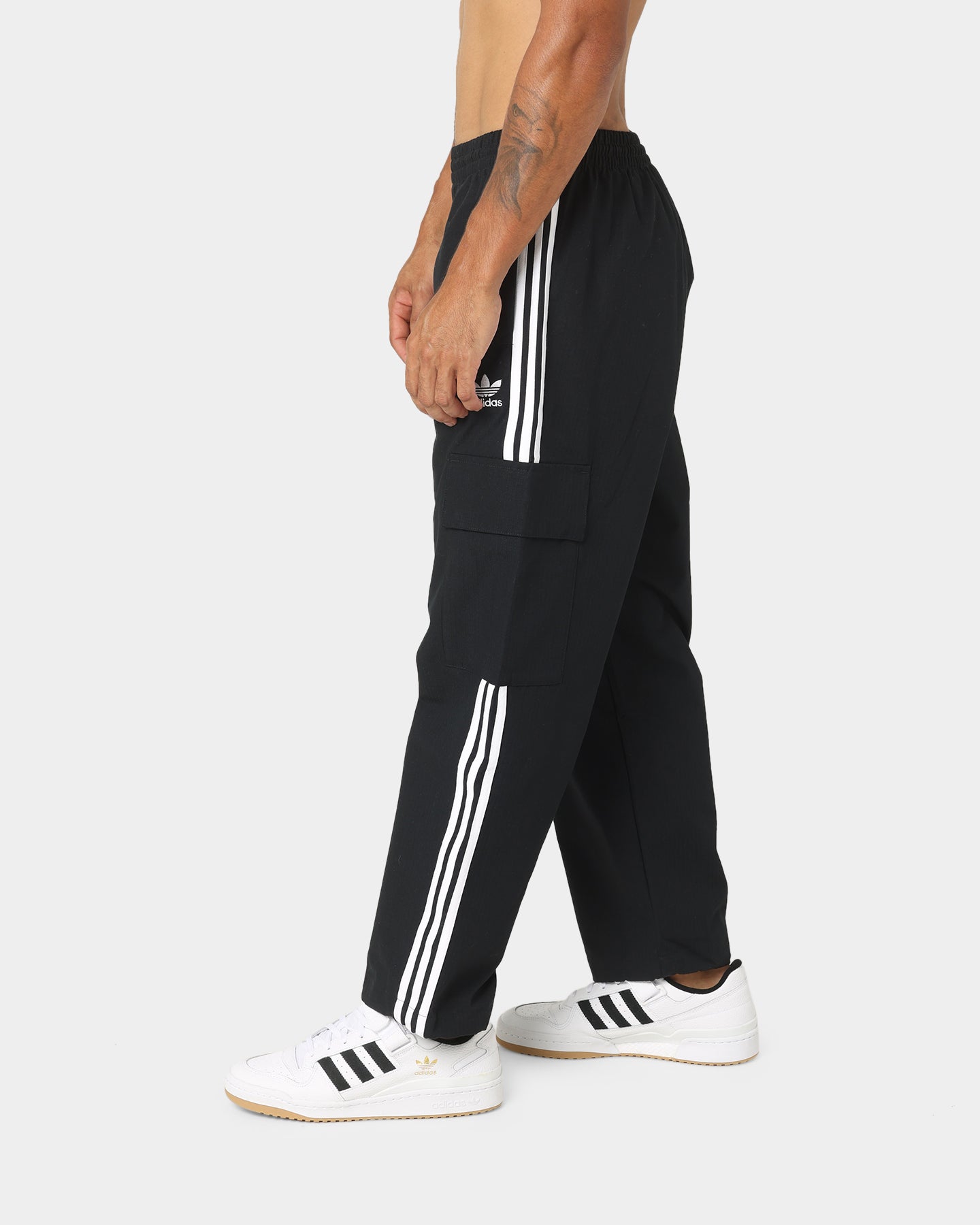 Adidas 3 Stripes Cargo Pants for Men - Black Tactical Military Style Joggers with Multiple Pockets | Perfect for Outdoor Activities, Hiking & Casual Wear