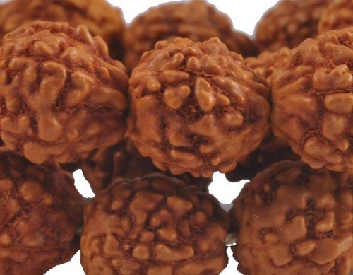 Authentic Tibetan 108 Beads Shiva Yoga Rudraksha Seeds Mala Necklace - Prayer Beads for Meditation, Yoga & Spiritual Practice - Handmade Buddhist & Hindu Prayer Jewelry for Mindfulness & Stress Relief