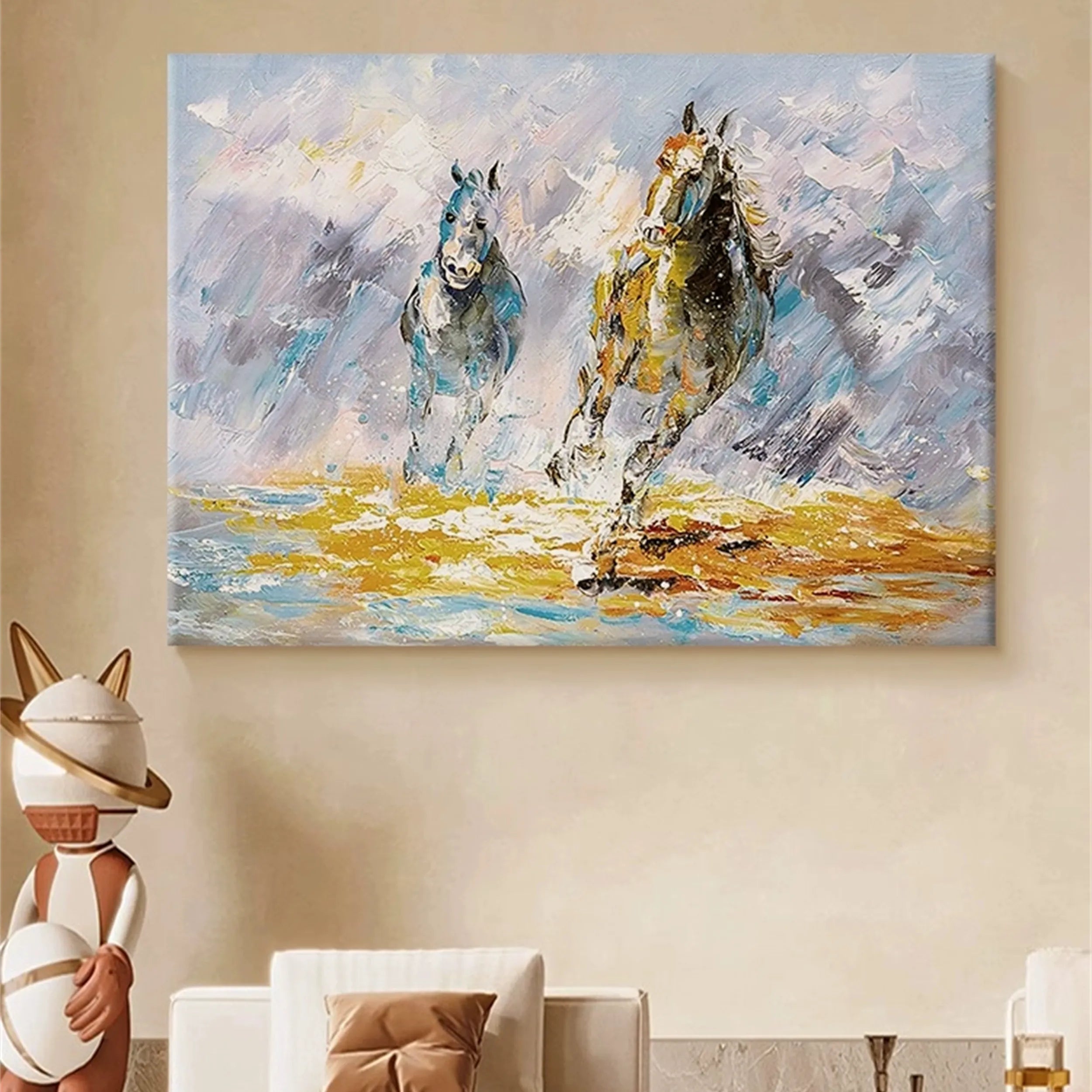 Animal Art Painting #AP011 - Handmade Canvas Wall Decor for Living Room, Bedroom & Office | Unique Wildlife Artwork for Home & Gifts