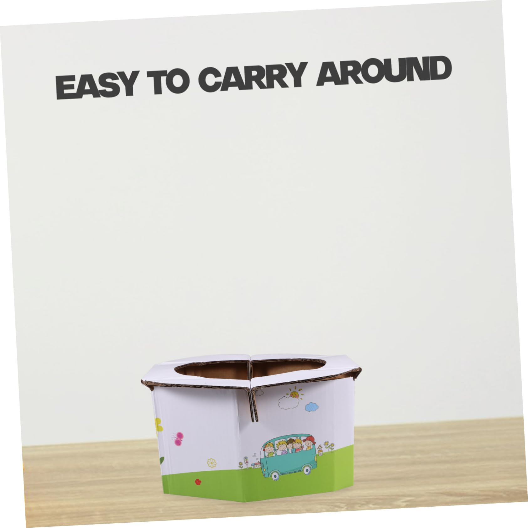 HEMOTON Portable Travel Potty Seat - 8pcs White Plastic Toilet Trainer for Kids | Car, Camping & Outdoor Adventures