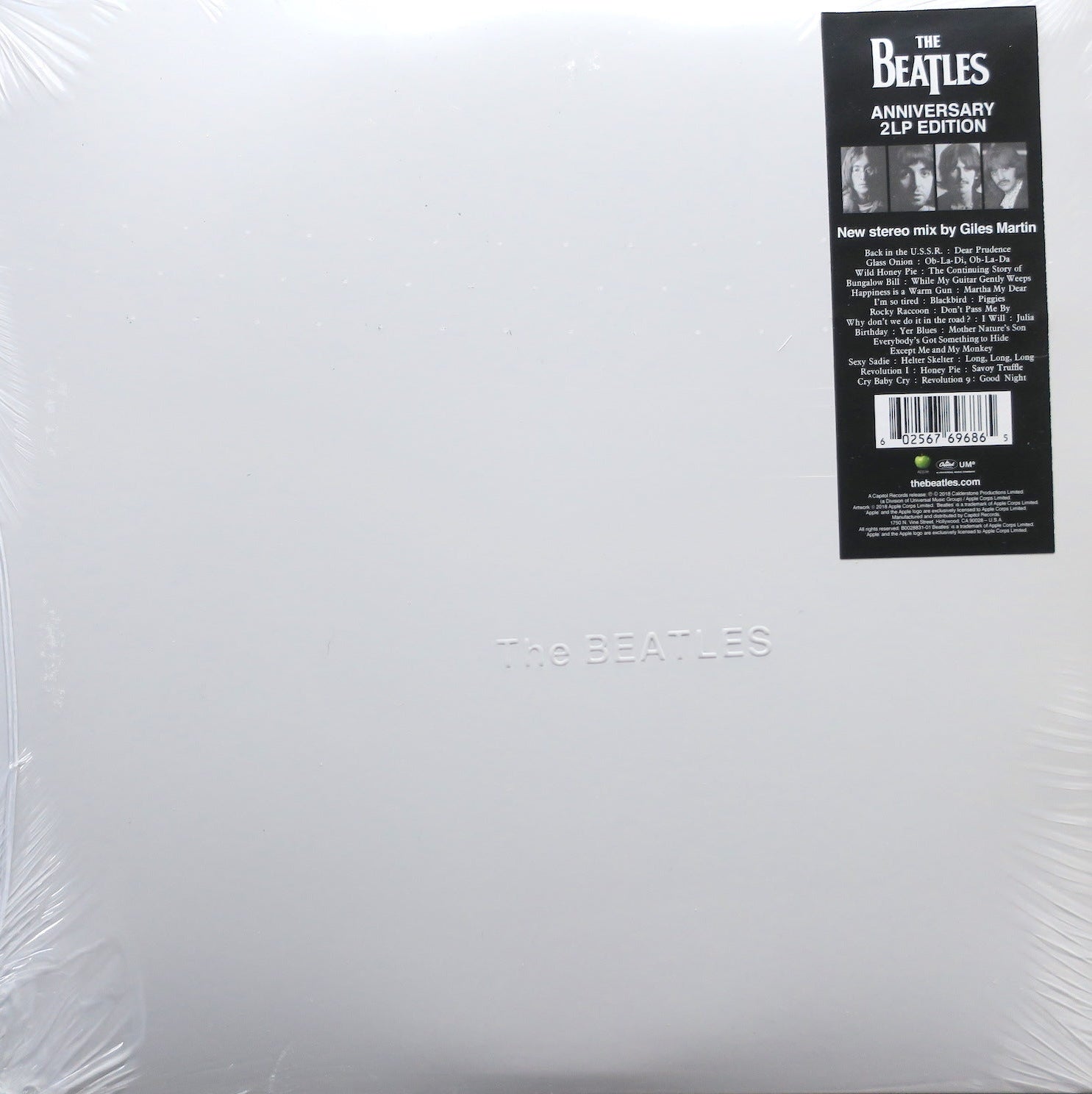 The Beatles 'White Album' 50th Anniversary Edition - Remastered Stereo Mix by Giles Martin - 180g Vinyl 2LP Record Set - Perfect for Music Collectors & Audiophiles - Great for Home Listening & Gift Giving