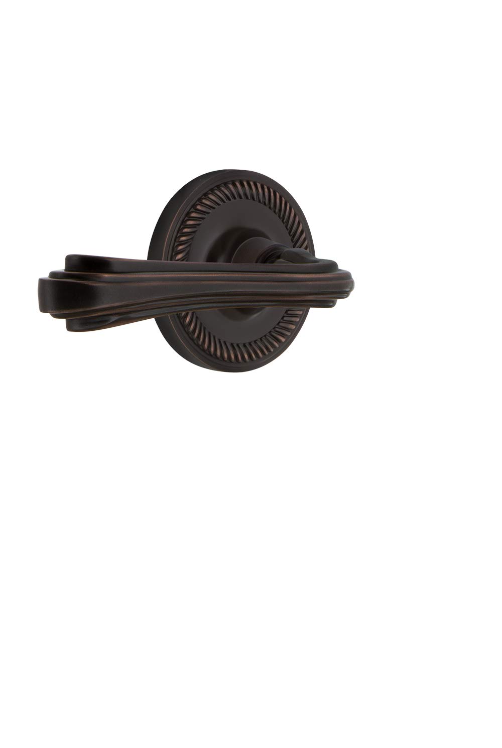Nostalgic Warehouse Rope Rose Passage Fleur Lever in Timeless Bronze - Vintage Style Door Handle for Classic Home Decor & Interior Design