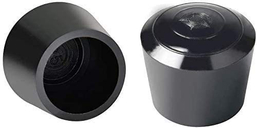 12 Pack Black Rubber Chair Leg Caps (7/8 Inch) - Non-Slip Floor Protectors for Indoor & Outdoor Use - Perfect for Home, Office, Patio, and Garden Furniture Protection