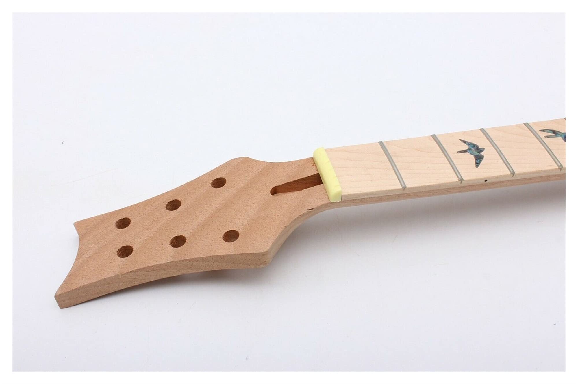 Premium DIY Electric Guitar Kit - Unfinished Maple & Mahogany Semi-Hollow Body with 22-Fret Neck - Perfect for Custom Builds, Home Projects & Music Enthusiasts