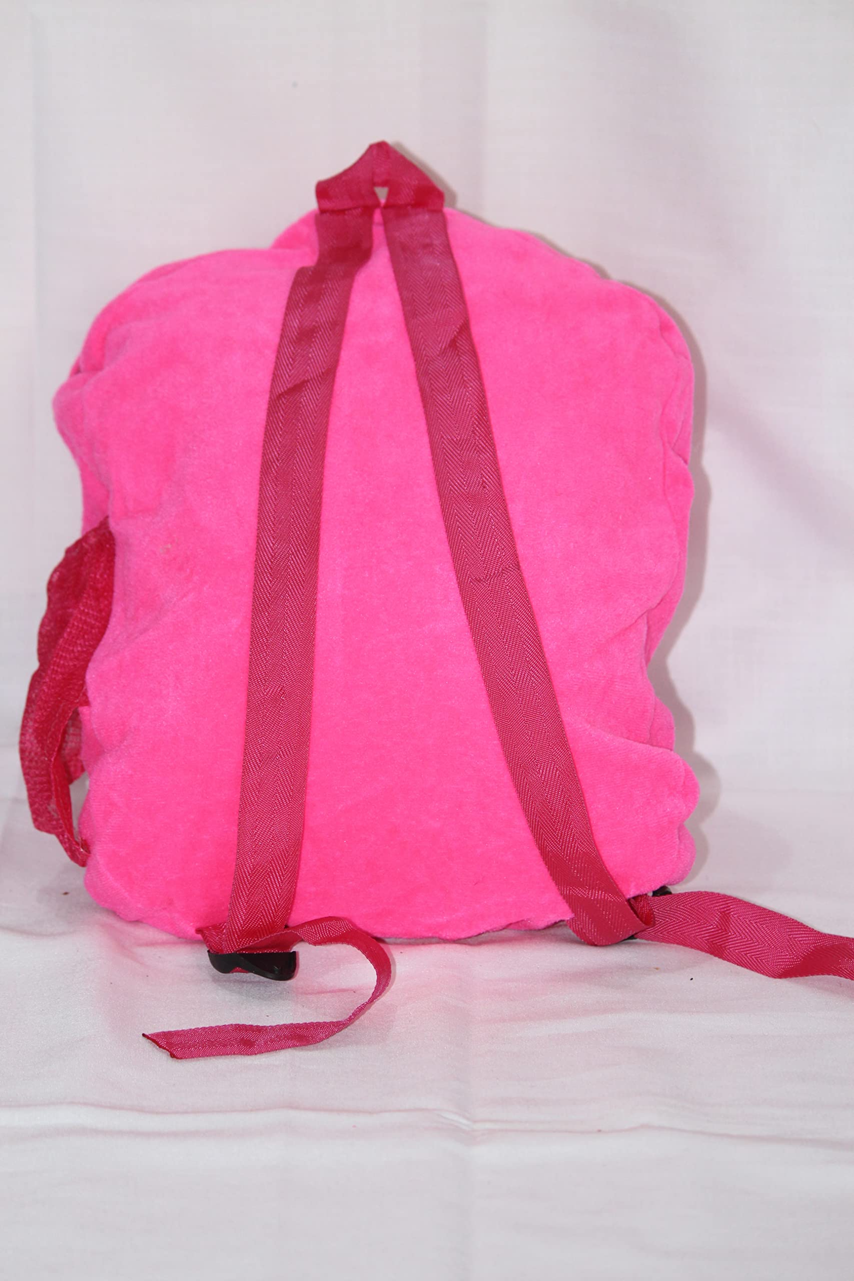 Soft Plush Kids' School Backpack - Velvet Cartoon Teddy Bear Design for Boys & Girls Ages 2-6 | Nursery, Picnic, Travel & Daily Use (Pink, Multi-Color) - Perfect for Preschool, Daycare & Family Outings