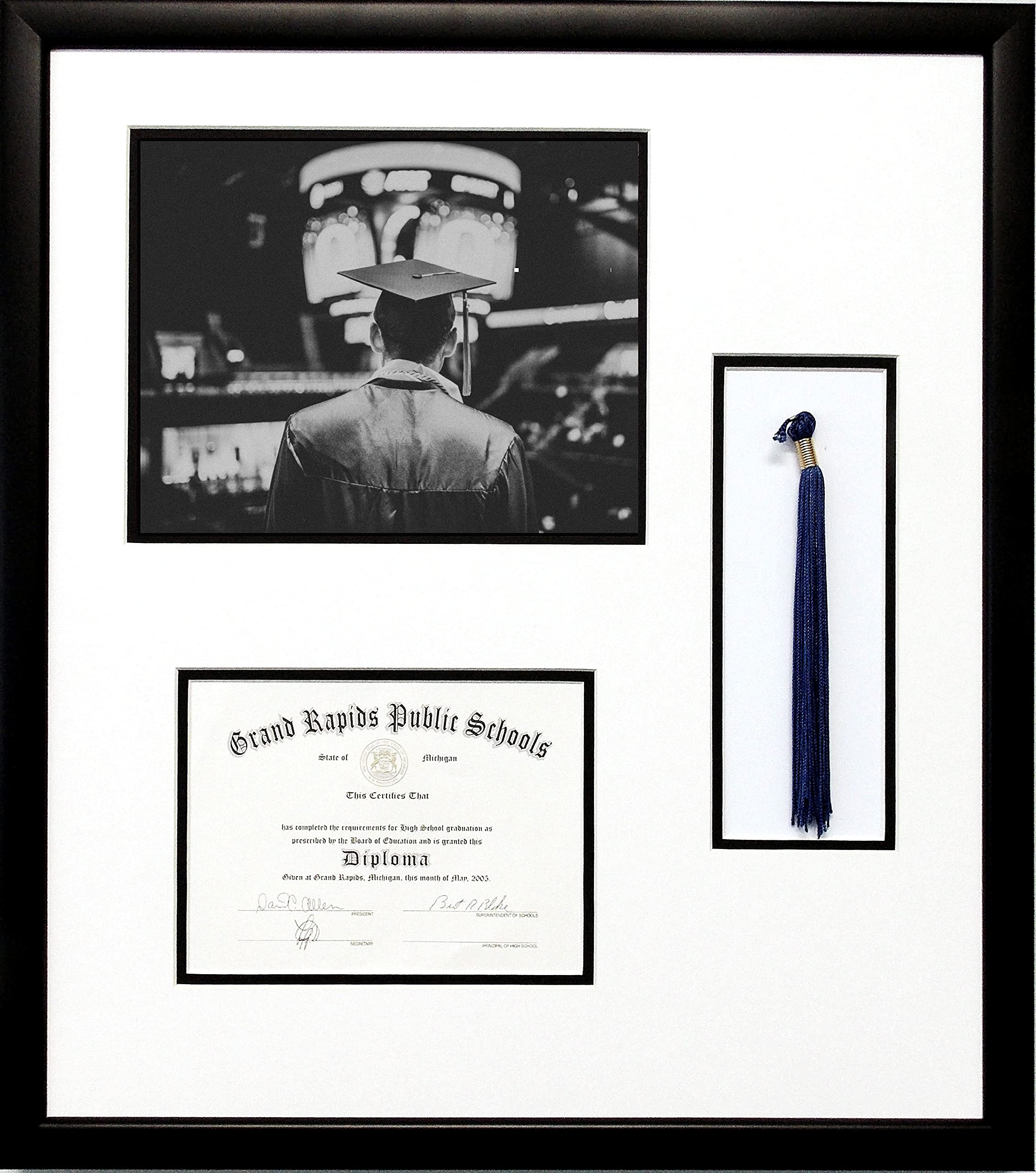 Custom 6x8 High School Graduation Certificate with Tassel - Perfect for Wall Display