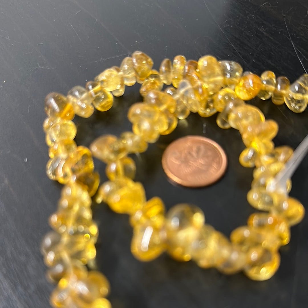 Natural Citrine Beaded Strand - 12 Inch Gemstone Beads for Jewelry Making, DIY Craft & Healing Crystal Bracelets - Perfect for Meditation, Gifts & Spiritual Energy Work