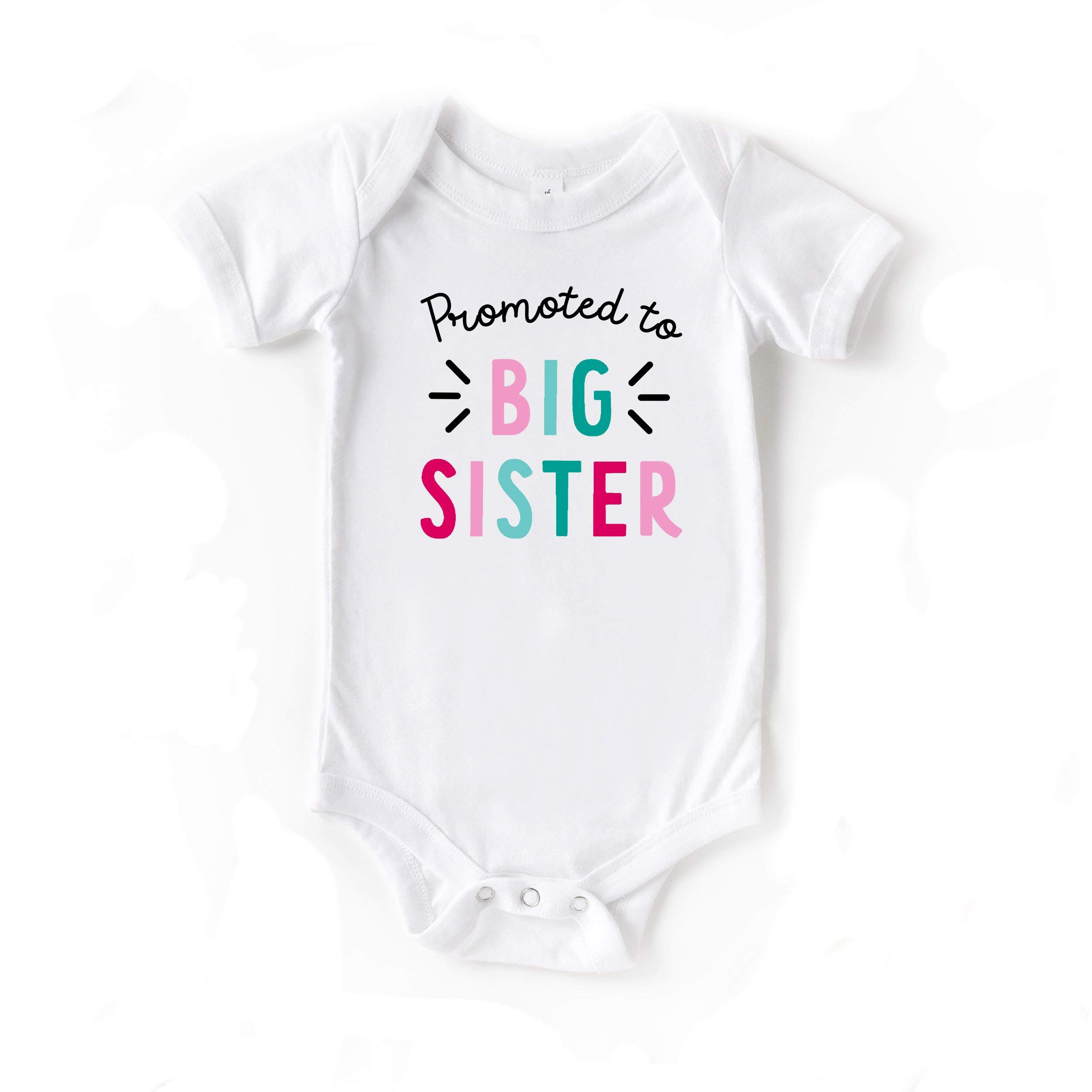 Big Sister Pregnancy Announcement Bodysuit - Cute Baby Girl Short Sleeve Onesie - Perfect for Gender Reveal, Newborn Photo Shoots & Sibling Announcements