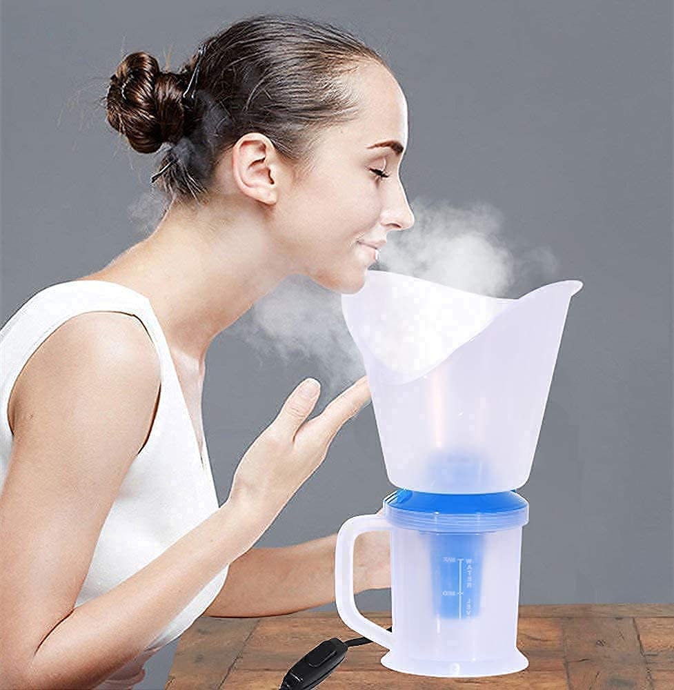 Prime 3-in-1 Plastic Steam Vaporizer for Face, Nose & Cough Relief - Nozzle Inhaler, Facial Sauna & Steamer Machine for Adults & Kids (Multicolor) - Perfect for Cold Relief, Sinus Congestion & Skincare at Home
