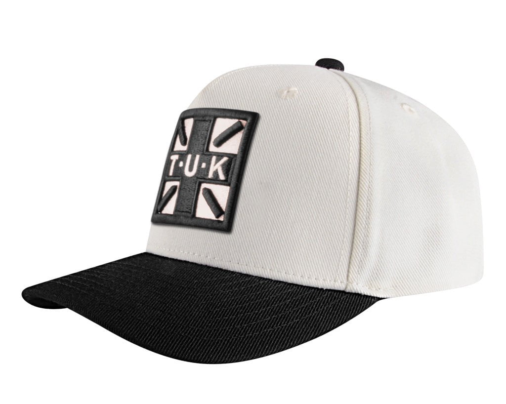Black & Cream T.U.K. Logo Hat - Stylish Unisex Adjustable Baseball Cap for Men & Women - Perfect for Streetwear, Casual Outfits, and Outdoor Activities