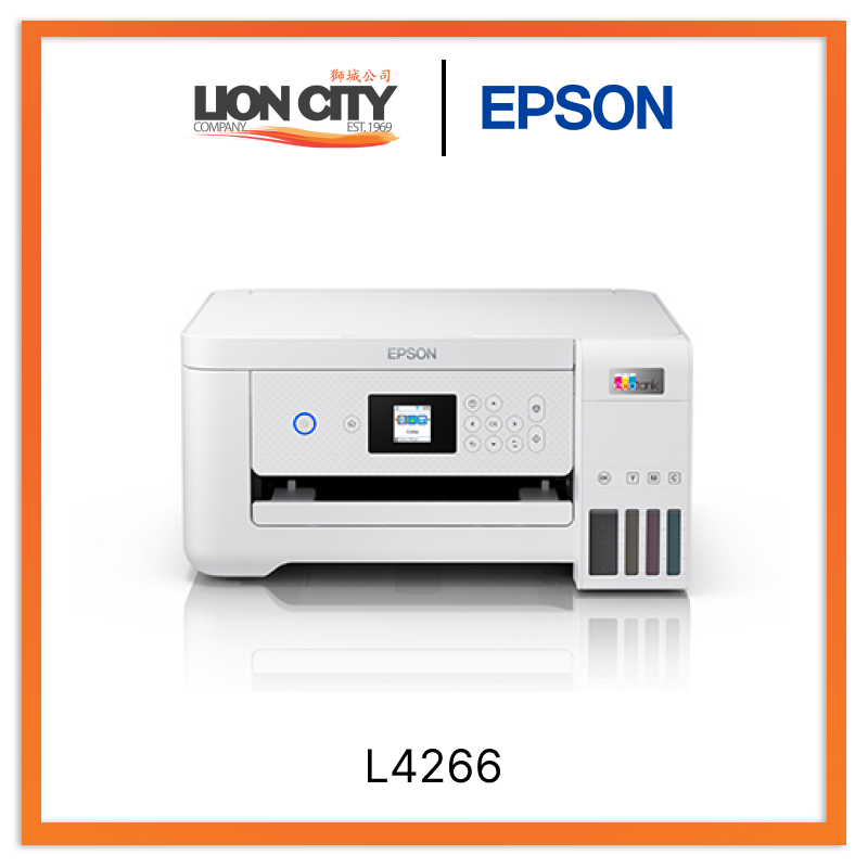 Epson EcoTank L4266 Wireless All-in-One Printer with Wi-Fi, Duplex Printing & High-Capacity Ink Tanks - Perfect for Home Office, Small Business & School Projects