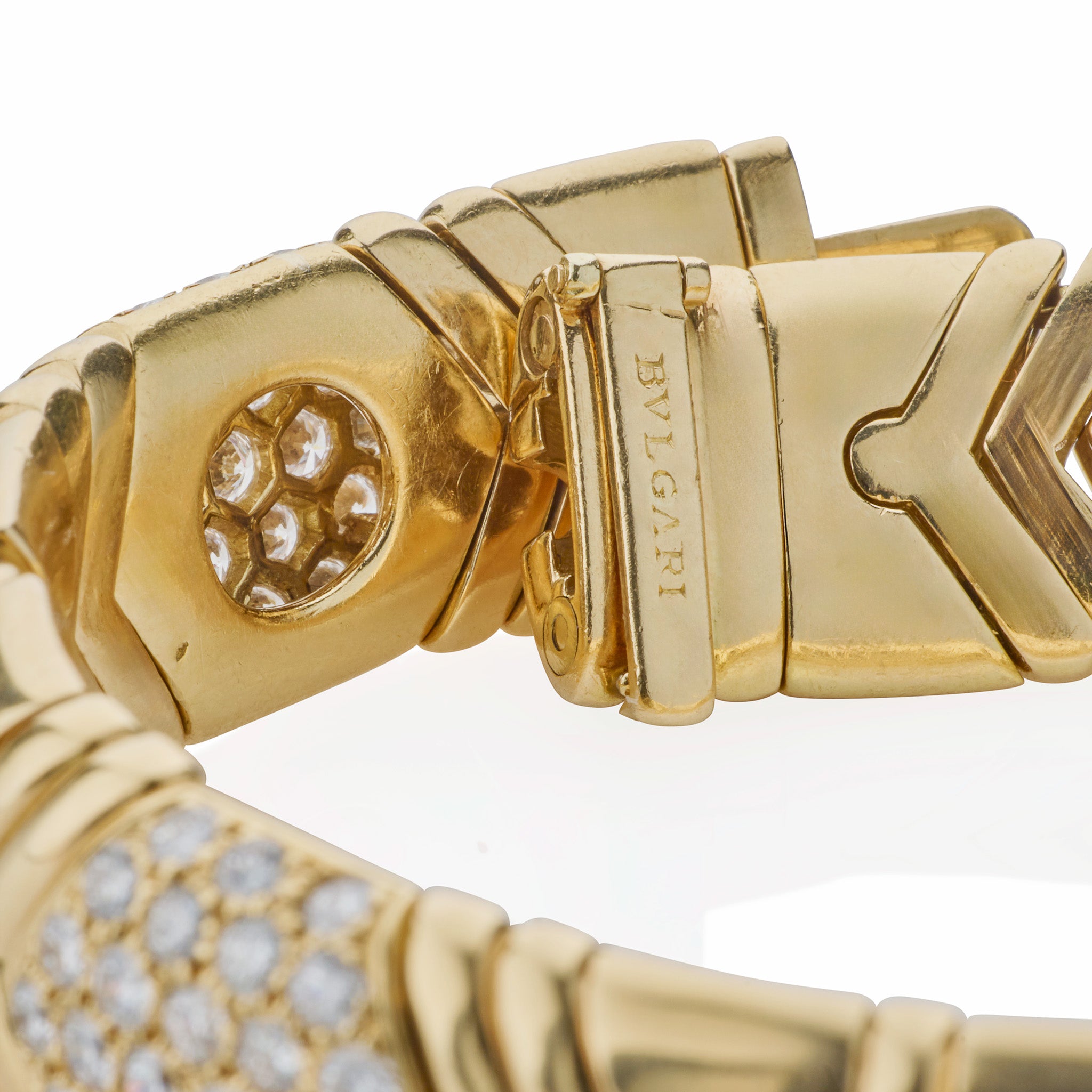 Bulgari 18K Gold Diamond Parentesi Bracelet for Women - Luxury Italian Jewelry for Gifts, Weddings & Special Occasions