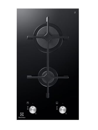Electrolux EGC3310NVK 30cm Single Burner Domino Gas Hob & EGC3320NOK Built-In Gas Cooktop (30cm) - Perfect for Small Kitchens, Apartments, and RVs
