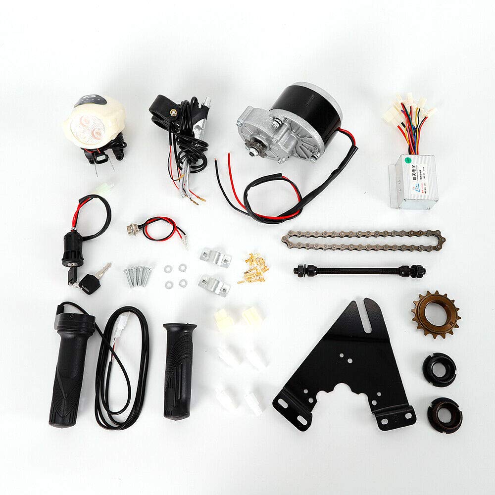 24V/36V Electric Bike Conversion Kit - 250W E-Bike Motor Controller Set for Mountain Bikes | DIY Conversion Kit with Thumb Throttle for 22-29