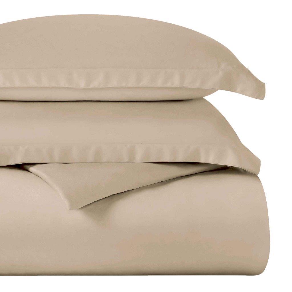 Premium Egyptian Cotton 400 Thread Count Duvet Cover Set - Ultra Soft & Breathable Bedding for Luxury Hotels & Master Bedrooms