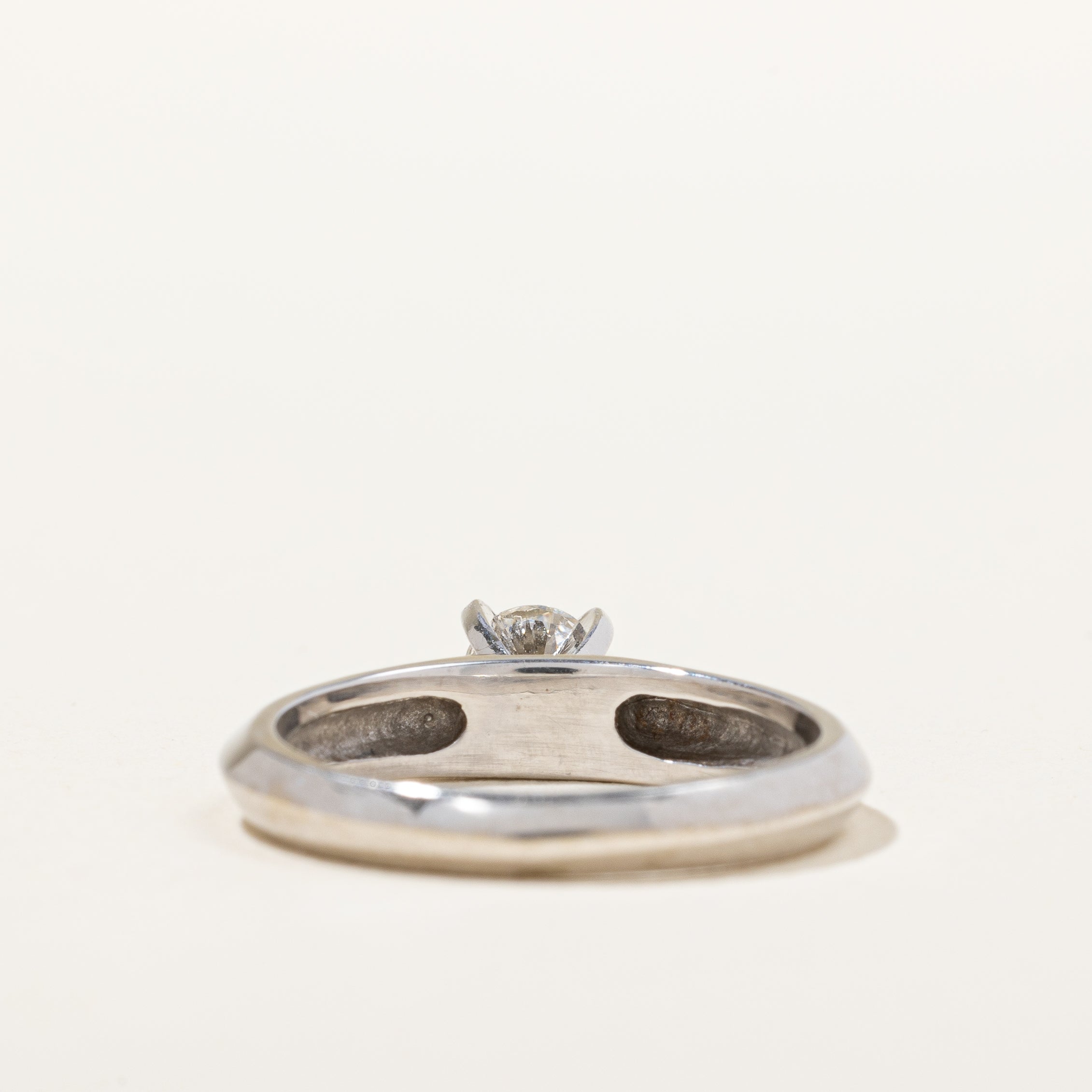 18K White Gold Solitaire Engagement Ring with 0.35ct SI2 E/F Diamond | Size 6 | Perfect for Proposals, Anniversaries & Romantic Occasions