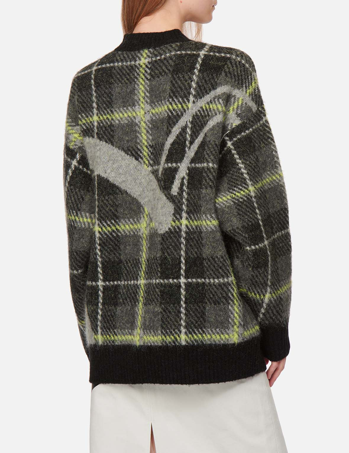 Cozy Checked Knitted Sweater for Women - Vintage Plaid Pullover Winter Warm Casual Tops - Perfect for Holiday Outfits, Christmas Parties & Casual Fall Fashion