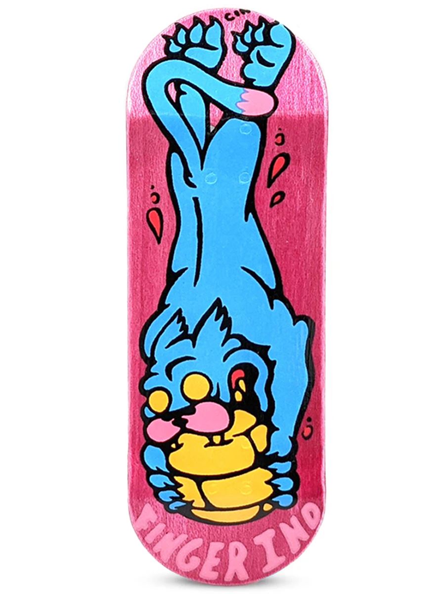 Finger Industries x CINO Professional Fingerboard Deck - Panther Design for Skateboard Tricks & Collectors | Perfect for Indoor Skate Practice & Display
