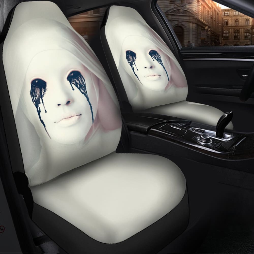 American Horror Story Asylum Themed Scary Movie Car Seat Covers - Horror Film Merchandise for Halloween & Movie Nights - Perfect for Cars, Home Decor & Themed Parties
