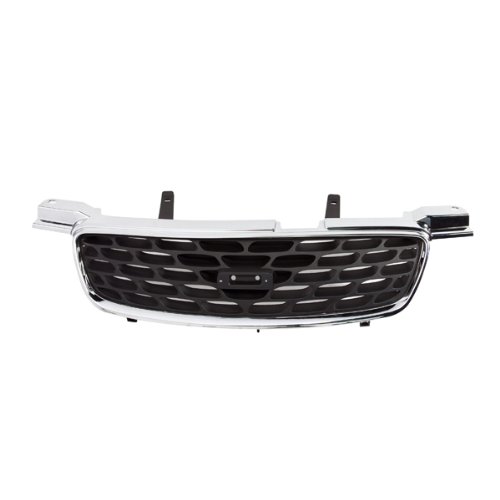 Chrome & Black Front Grill Grille Compatible With Nissan Sentra 2000-2003 - Upper Grille Replacement for Enhanced Style & Protection - Perfect for Car Upgrades, Restoration & Customization Projects