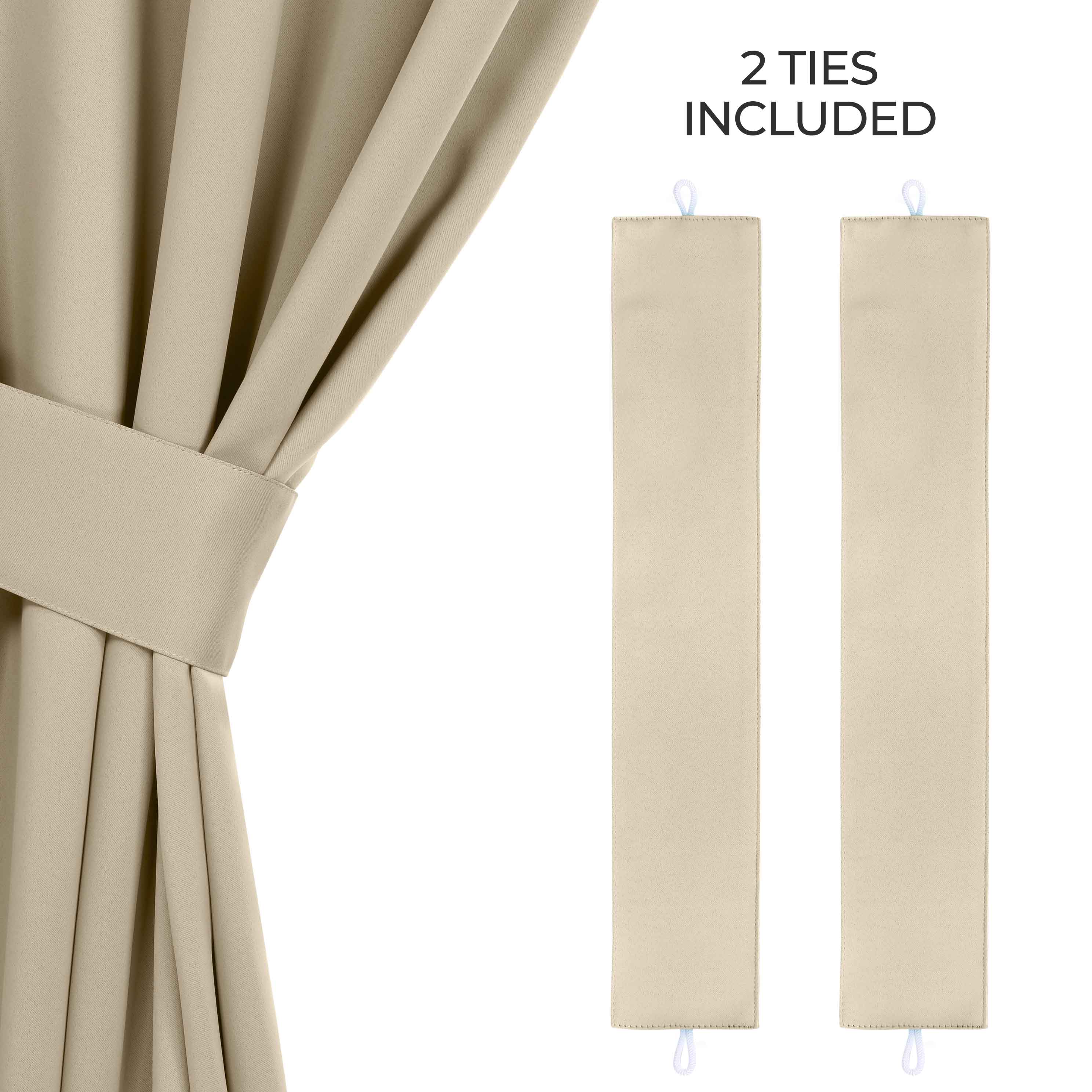 Machine Washable Blackout Curtains for Bedroom - Solid Room Darkening Window Drapes (Set of 2 Panels) - Perfect for Home Theater, Nursery & Light Sleepers