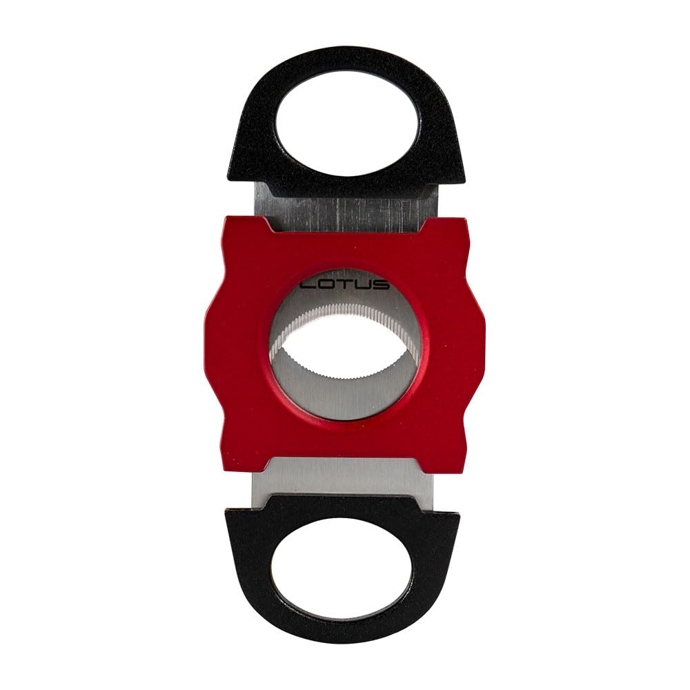 Lotus Marathon Man Serrated Cutter - Red Stainless Steel Knife for Outdoor Camping, Hiking & Survival Gear | Sharp Multi-Purpose Tool for Cutting Rope, Fishing Line & More