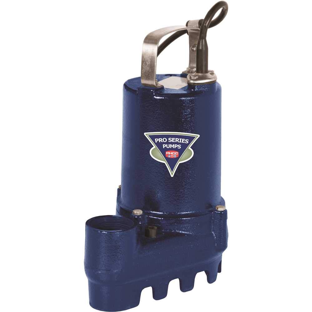 1/3 HP Cast Iron Submersible Sump Pump & Effluent Pump - Heavy Duty Water Removal for Basement, Crawl Space, and Septic Systems