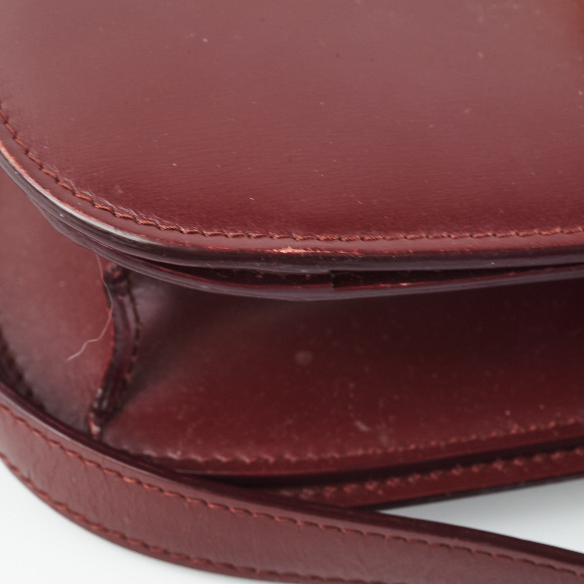 Celine Box Medium Burgundy Leather Crossbody Bag - Luxury Designer Handbag for Women | Perfect for Work, Travel & Evening Events