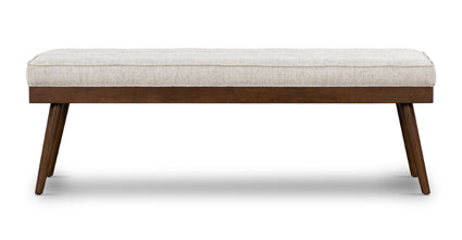 Luca Fabric Bench - Modern Upholstered Storage Ottoman with Removable Cushion | Perfect for Living Room, Bedroom & Entryway Seating & Organization