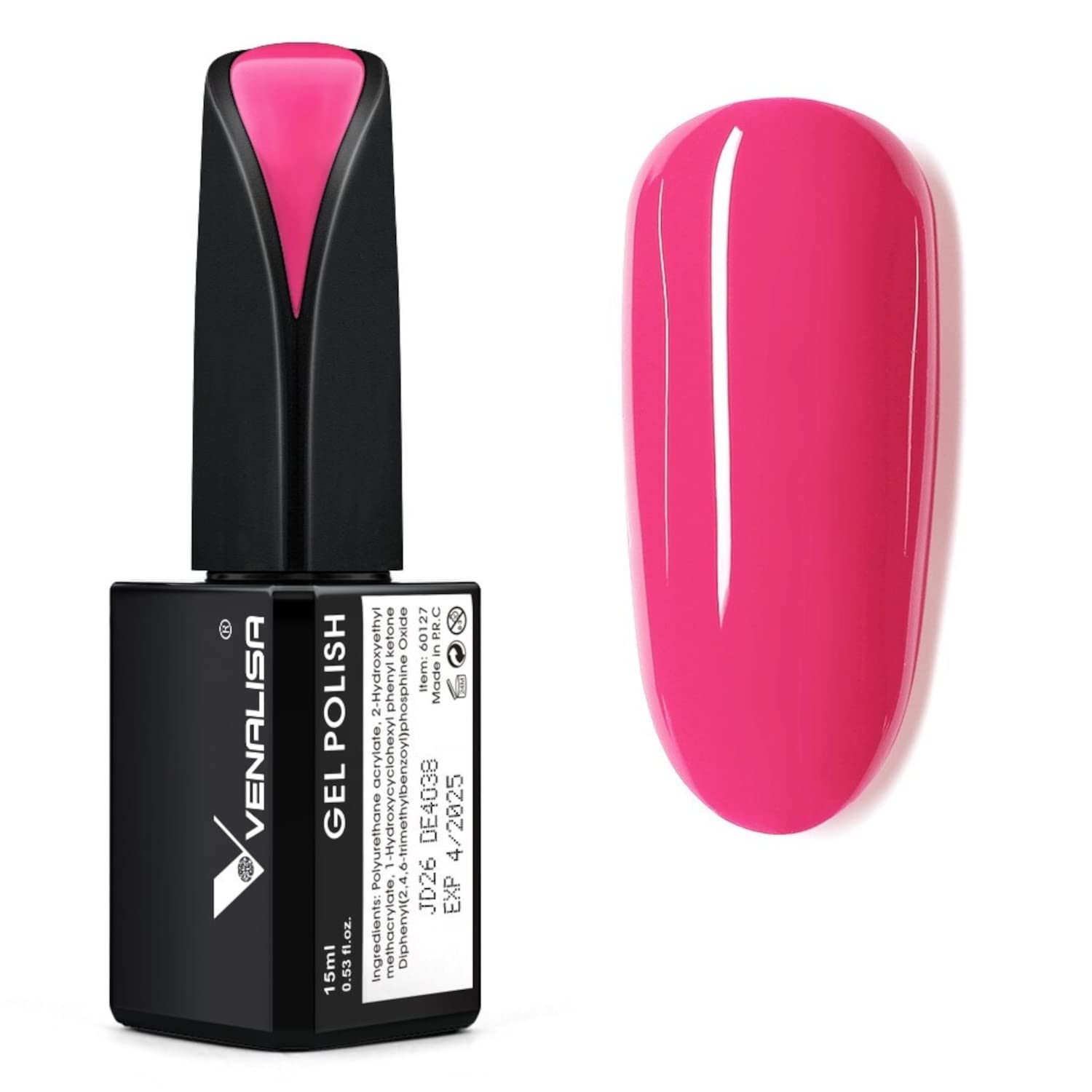 VENALISA 15ml UV Gel Nail Polish - Soak Off Salon Colors for Home Manicure & DIY Nail Art