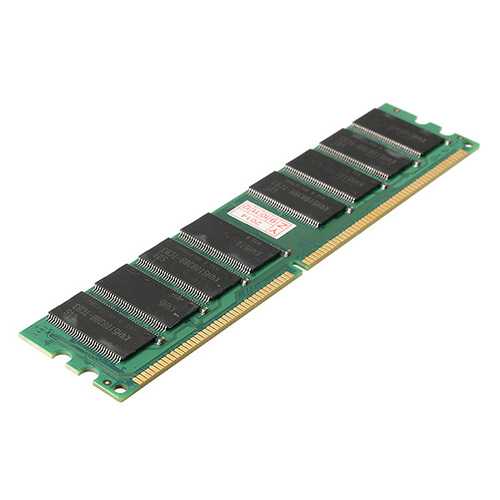 1GB DDR 400 PC3200 Non-ECC Low Density Desktop RAM Memory Module - 184-Pin DIMM for PC Upgrades & Computer Repair
