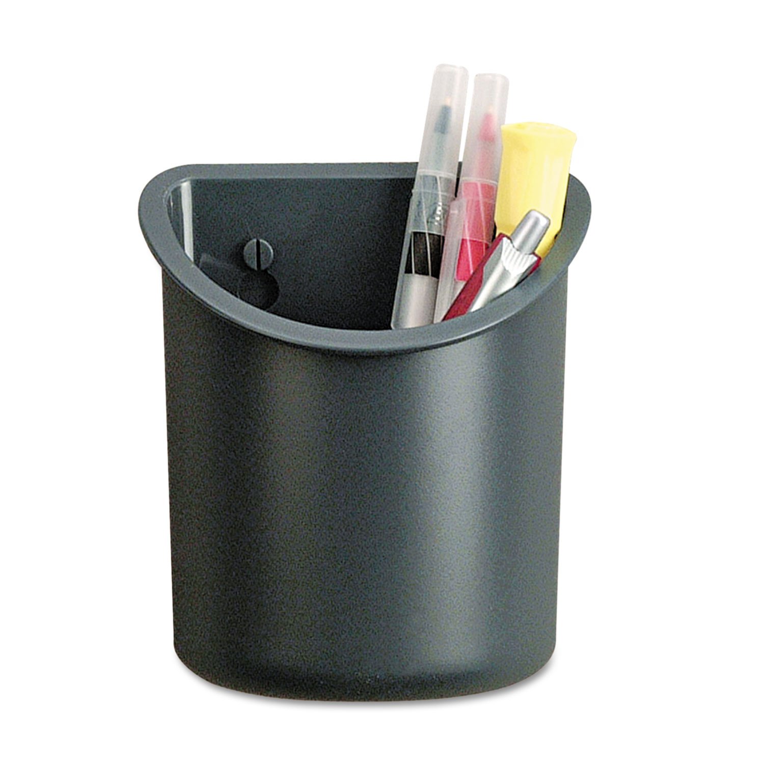 UNV08193 - Eco-Friendly Recycled Plastic Desk Organizer Pencil Cup Holder for Office, School & Home Workspace - Perfect for Pens, Markers & Stationery Storage