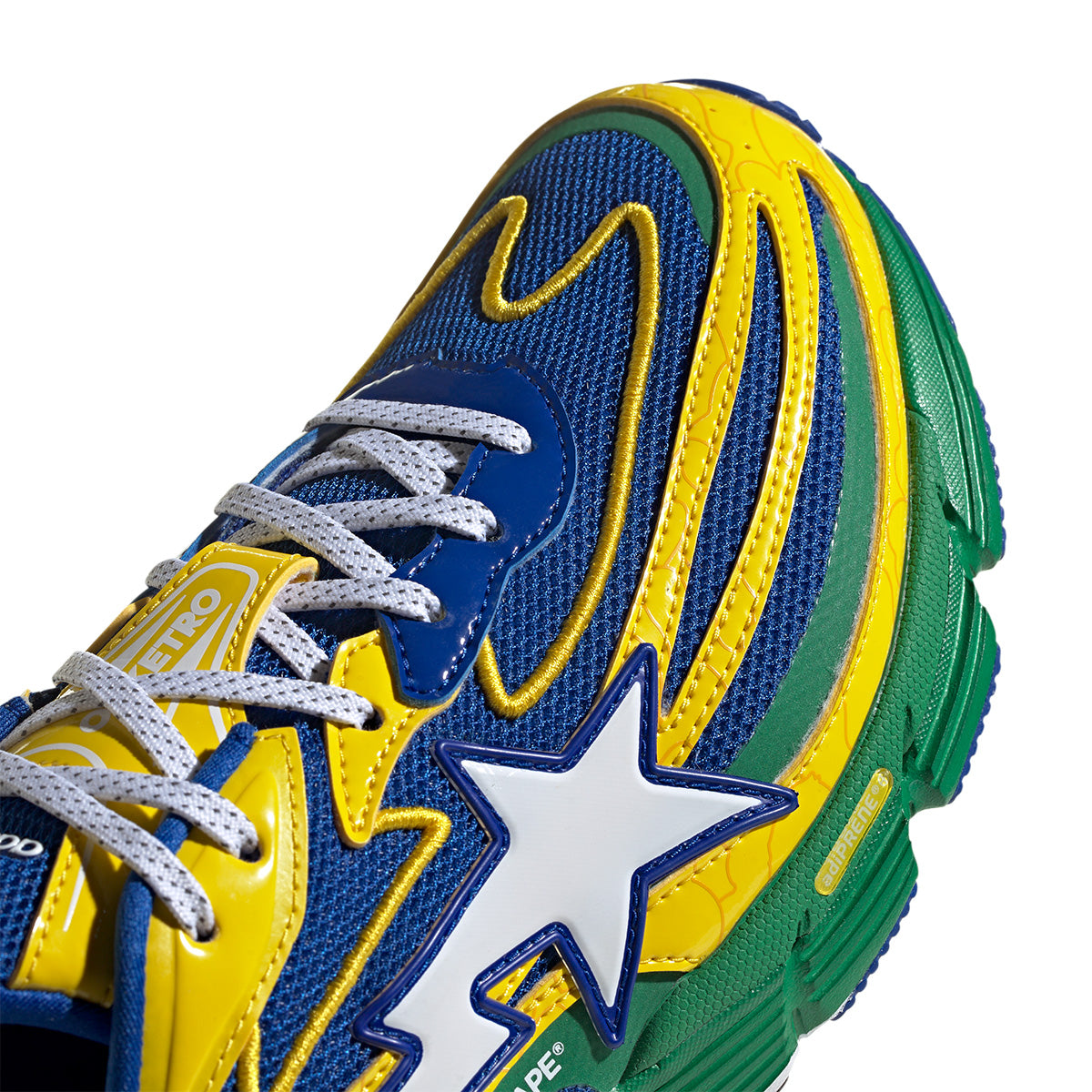 Bape Orketro Sneakers - Yellow, Blue & Green Colorway | Stylish Streetwear Shoes for Men & Women | Perfect for Casual Wear, Urban Fashion & Sneaker Collection