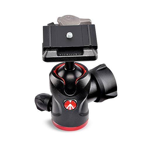 Manfrotto 494 Compact Fluid Ball Head for DSLR Camera Tripod - Professional Photography Equipment for Content Creators, Vloggers & Videographers - Perfect for Travel, Outdoor Shoots & Studio Photography