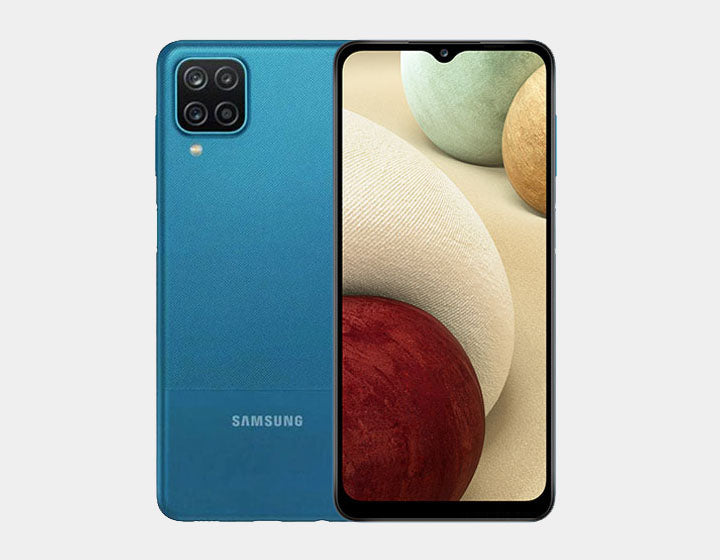 Samsung Galaxy A12 A127M 64GB 4GB RAM Dual SIM Unlocked Smartphone (Blue) - GSM Compatible for US, International Travel & Everyday Use