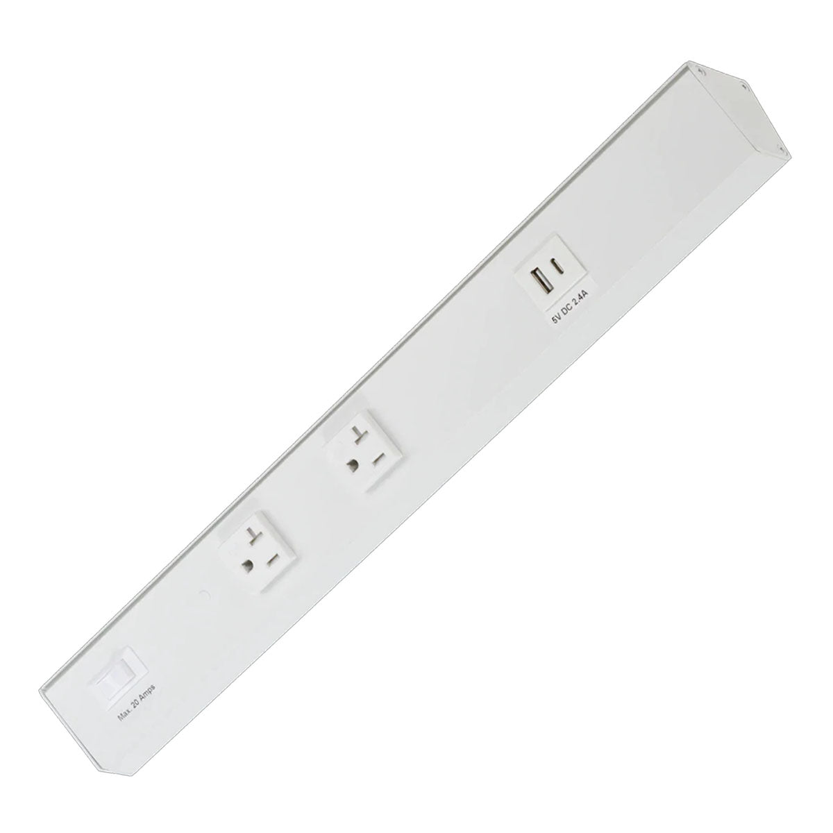 American Lighting Atom Power Strip with 120V AC Outlets & USB A/C Ports - Perfect for Home Office, Gaming Setup, and Travel Charging Needs